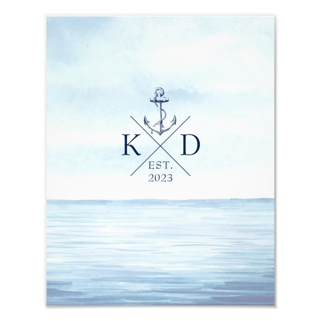 Ankerfarben für das Naugram Beach Fotodruck (Vorne)