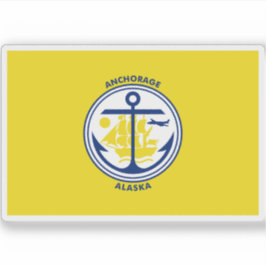 Ankerflagge, Alaska Aufkleber