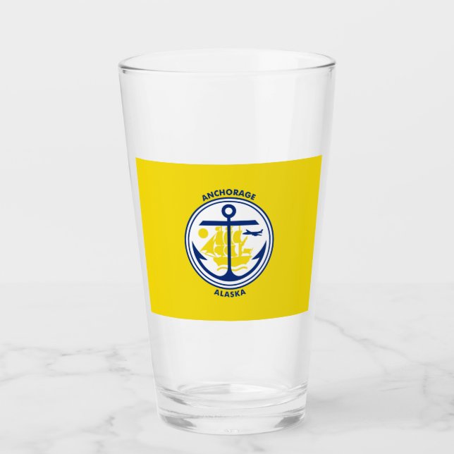 Ankerflagge (Alaska) Glas (Vorderseite)