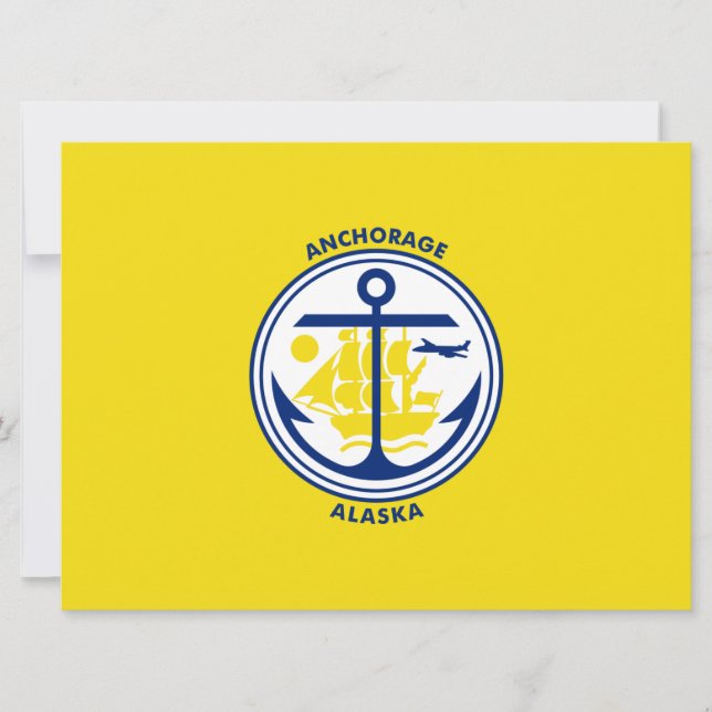 Ankerflagge (Alaska) Karte (Vorderseite)