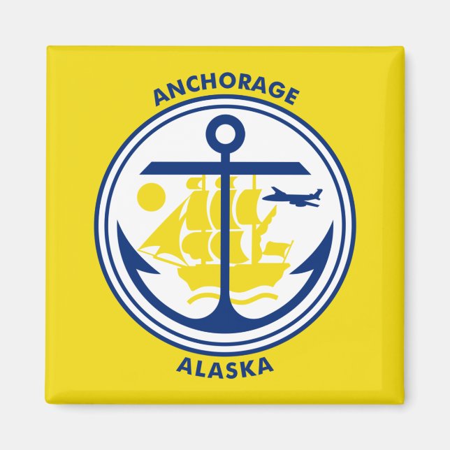 Ankerflagge, Alaska Magnet (Vorne)