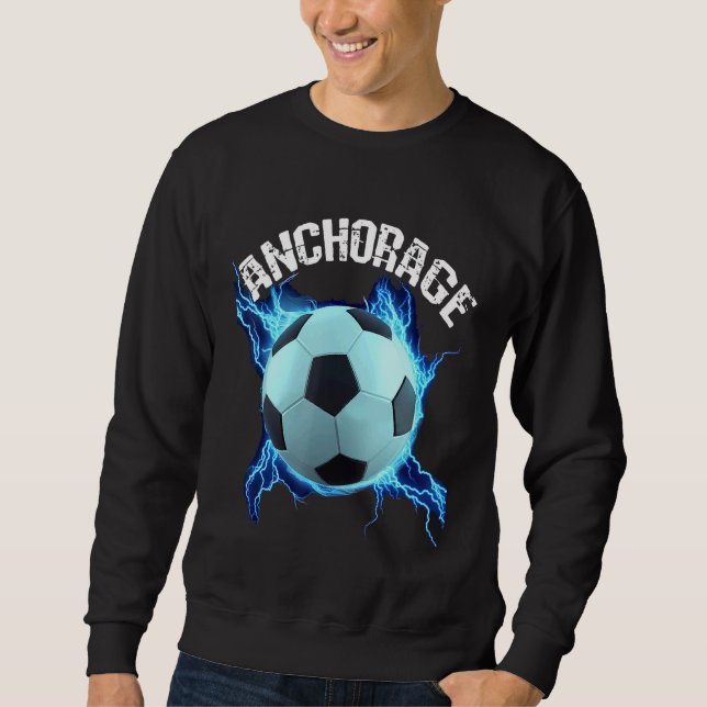 Ankerfußball Retro Sweatshirt (Vorderseite)