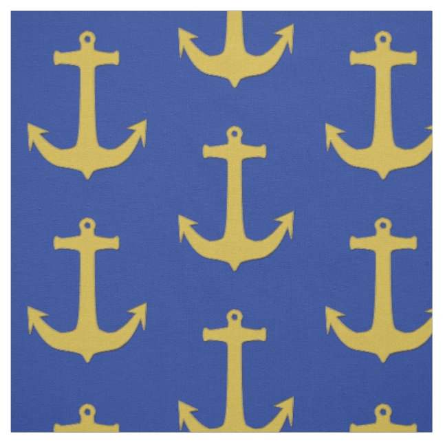 Ankergold + Ihre Ideen Stoff (Muster)
