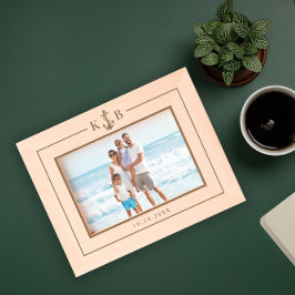 Ankerinitials Geätzte Rahmen