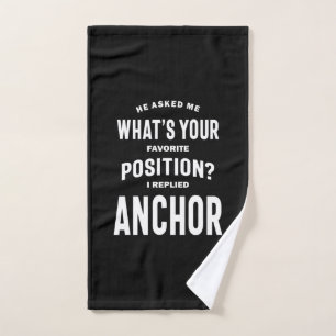Ankerjob Title T-Shirt Geschenk für Männer Frauen Handtuch
