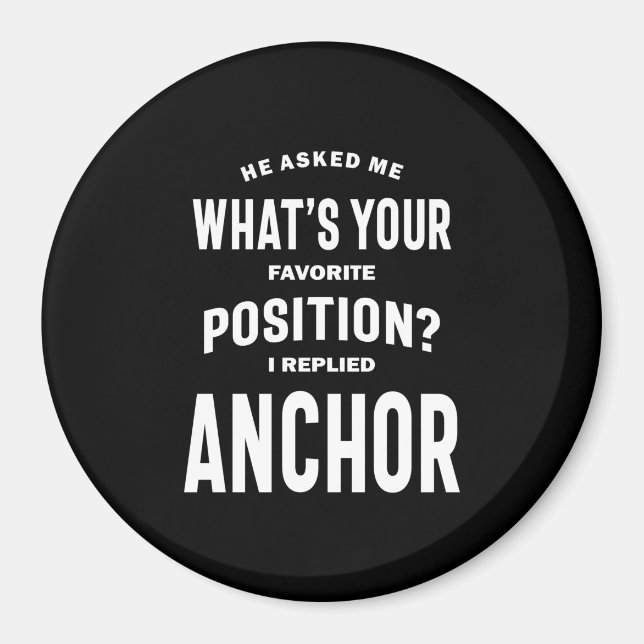 Ankerjob Title T-Shirt Geschenk für Männer Frauen Magnet (Vorne)