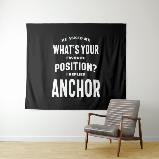 Ankerjob Title T-Shirt Geschenk für Männer Frauen Wandteppich (Beispiel (Horizontal))