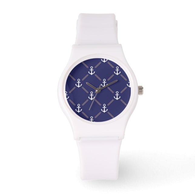 Ankermuster Armbanduhr (Vorderseite)