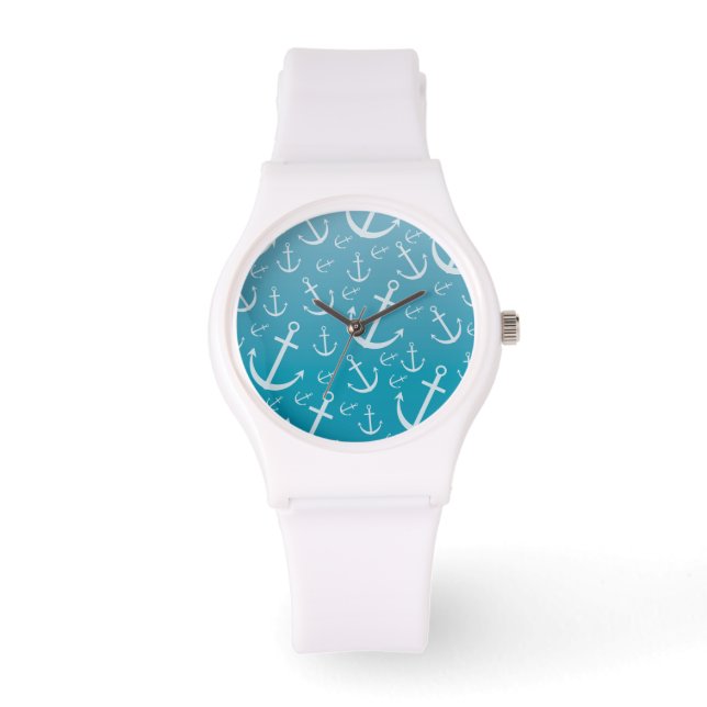 Ankermuster Armbanduhr (Vorderseite)