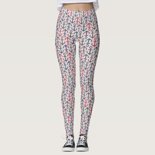 Ankermuster Leggings (Vorderseite)