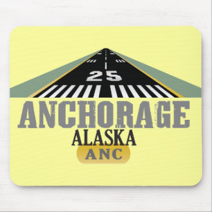 Ankerplatz Alaska - Flughafen-Start Mousepad