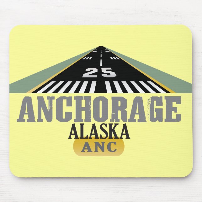 Ankerplatz Alaska - Flughafen-Start Mousepad (Vorne)