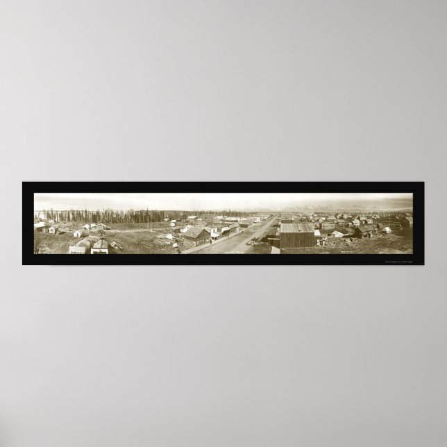 Ankerplatz, Alaska-Foto 1916 Poster (Vorne)