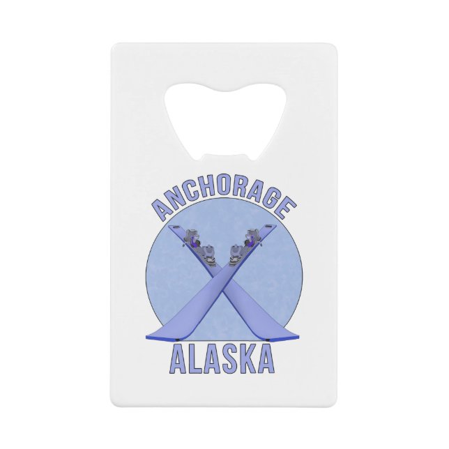 Ankerplatz, Alaska Geldbeutel Flaschenöffner (Vorderseite)