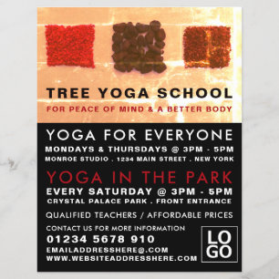 Ankerplätze, Werbung für die Yoga-Klasse Flyer