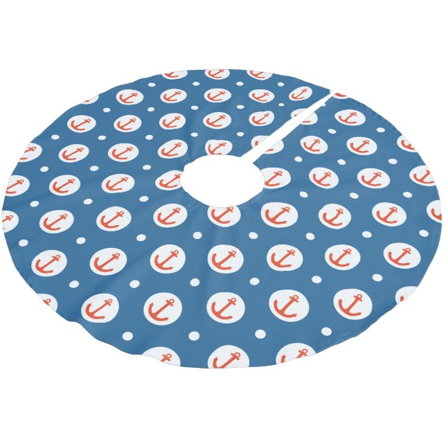 Ankerpunkte Polyester Weihnachtsbaumdecke (Schrägansicht)