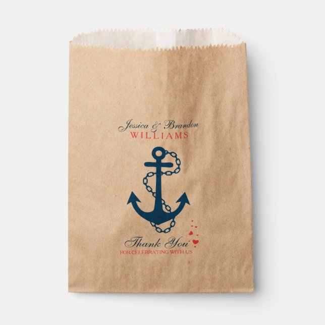 Ankerschiff für Schiffe der Marine 2 Geschenktütchen (Vorderseite)