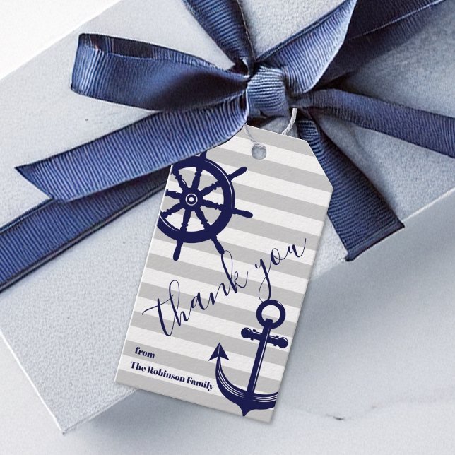 Ankerschiff Rad Nautic Vielen Dank Geschenkanhänger (Von Creator hochgeladen)