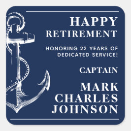 Ankerstaat Quadratischer Aufkleber