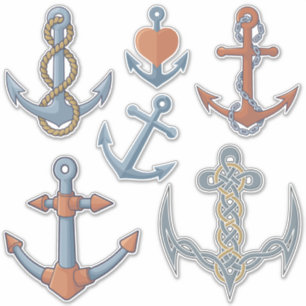 Ankersticker-Set Aufkleber