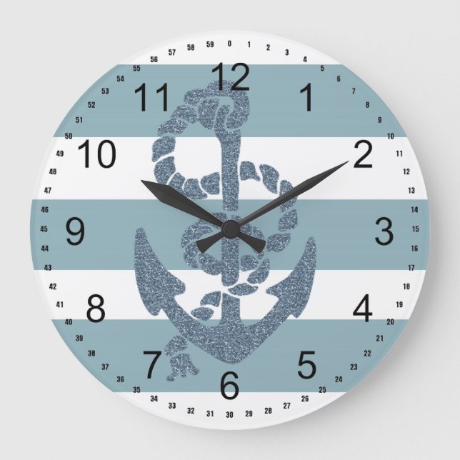 Ankerstift für Nautische Streifen Große Wanduhr (Vorderseite)