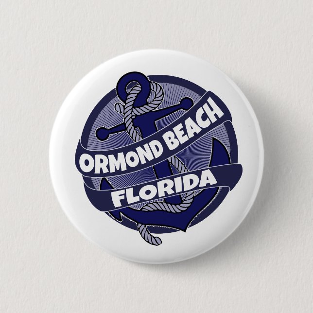 Ankertaste Ormond Beach Florida Button (Vorderseite)
