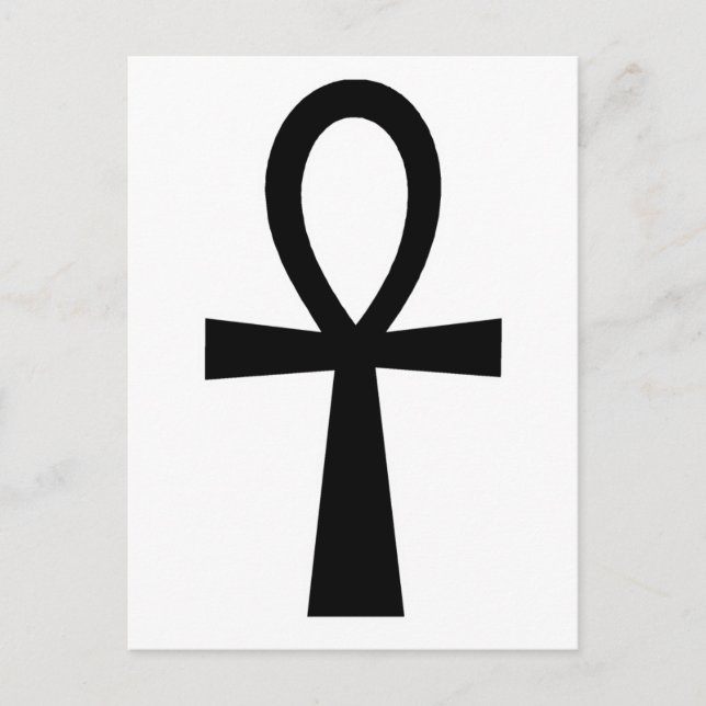 Ankh ägyptische Hieroglyphische Symbole Der Schlüs Postkarte (Vorderseite)