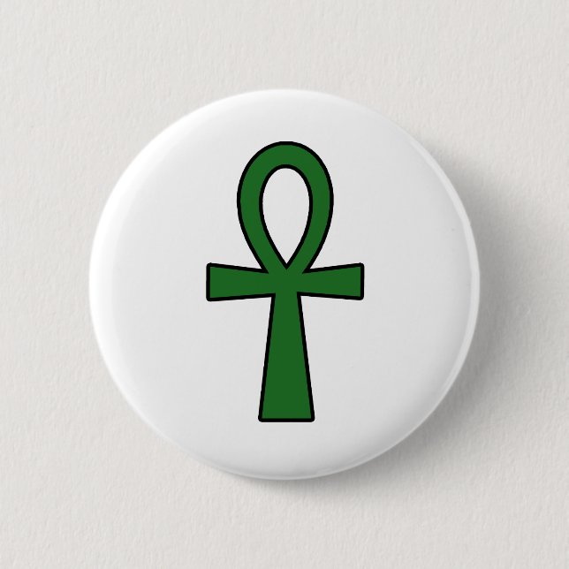 Ankh ägyptisches hieroglyphisches button (Vorderseite)