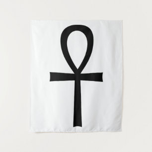 Ankh Ägyptisches Lebenssymbol Wandteppich