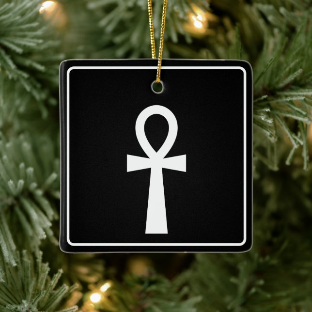 Ankh Ägyptisches Symbol Keramikornament (Baum)