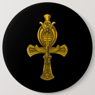 Ankh Auge Horus alten ägyptischen heiligen Symbols Button