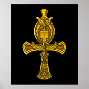 Ankh Auge Horus alten ägyptischen heiligen Symbols Poster