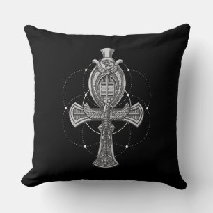 Ankh Cross Eye Horus Altes ägyptisches Symbol Kissen