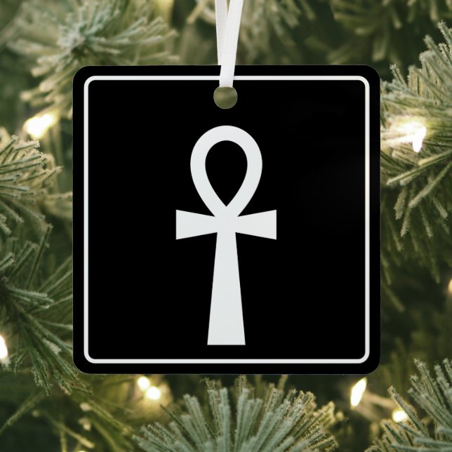 Ankh Egyptian Hieroglyph Ornament Aus Metall (InSitu)
