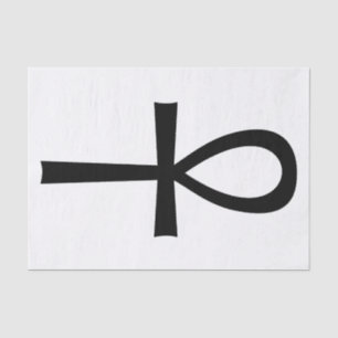 Ankh Egyptian Life Symbol Seidenpapier