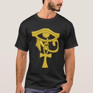 Ankh Eye of Horus Ägyptische Kunst Grafik T-Shirt