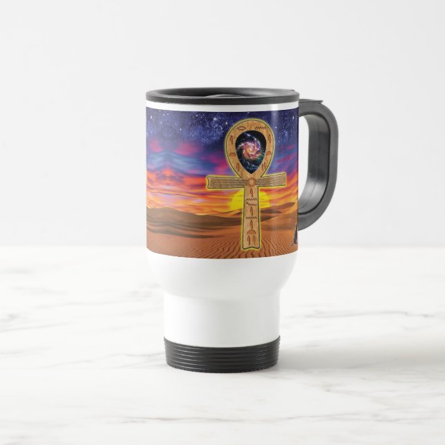 Ankh Reisebecher (VorderseiteRechts)