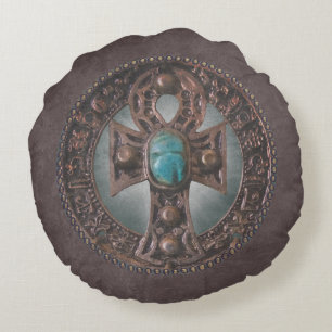 Ankh Rundes Kissen