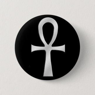 Ankh Silber Button