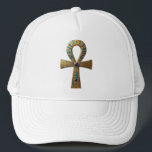 Ankh Symbol Bedeutung – Schlüssel des Lebens´8 Truckerkappe<br><div class="desc">Das Ankh (☥) ist ein altes ägyptisches Symbol für Leben,  Unsterblichkeit und göttliche Kraft. Es wurde von Gottheiten wie Isis und Osiris getragen und steht für ewiges Leben.</div>