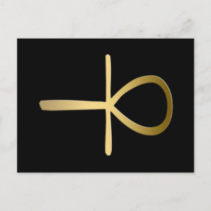 Ankh-Symbol Postkarte