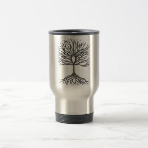 Ankh Tree of LIfe Design Reisebecher