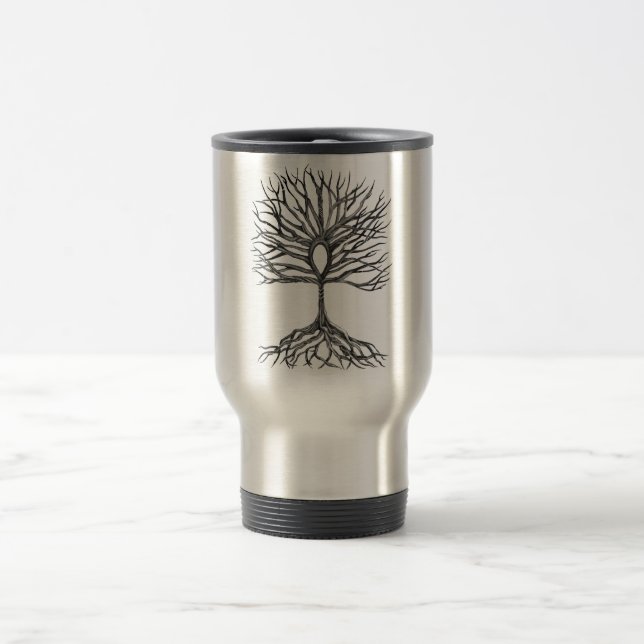 Ankh Tree of LIfe Design Reisebecher (Mittel)