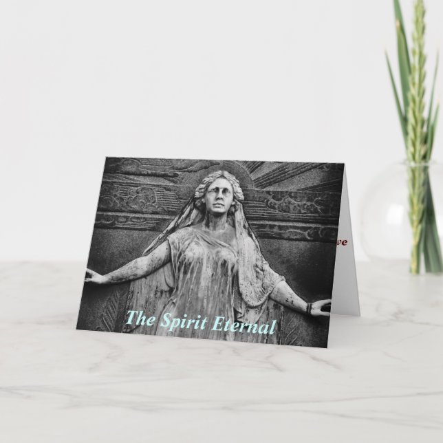 Anklage der Göttin Wiccan Sympathy Card Karte (Vorderseite)