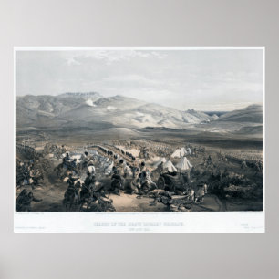 Anklage der schweren Kavalleriebrigade Poster