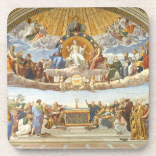 Anklage des Heiligen Sakraments, Raphael Sanzio Getränkeuntersetzer