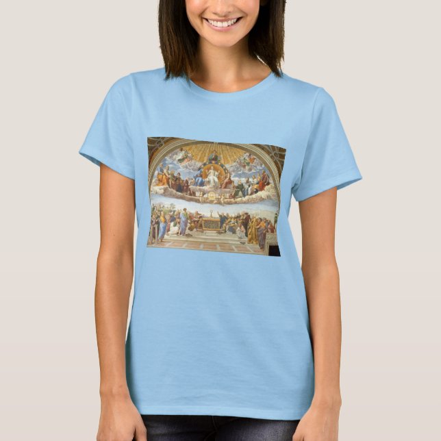 Anklage des Heiligen Sakraments, Raphael Sanzio T-Shirt (Vorderseite)