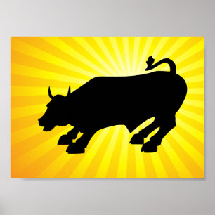 Anklage gegen Black Bull an der Wall Street Poster