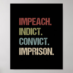 Anklagen Verurteilen Inhaftieren Anti-Trump Anklag Poster