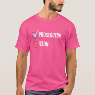 Ankläger gegen Felon 2024 Vintage Abstimmung unter T-Shirt